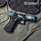 Ragged Baby Blue Gun Skin Vinyl Wrap