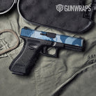 Ragged Cool Blue Gun Skin Vinyl Wrap