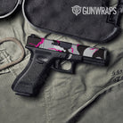 Ragged Magenta Tiger Gun Skin Vinyl Wrap