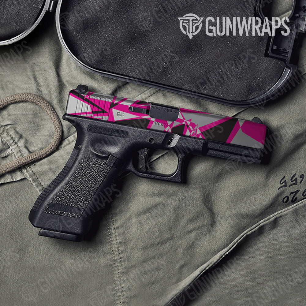 Sharp Magenta Tiger Gun Skin Vinyl Wrap