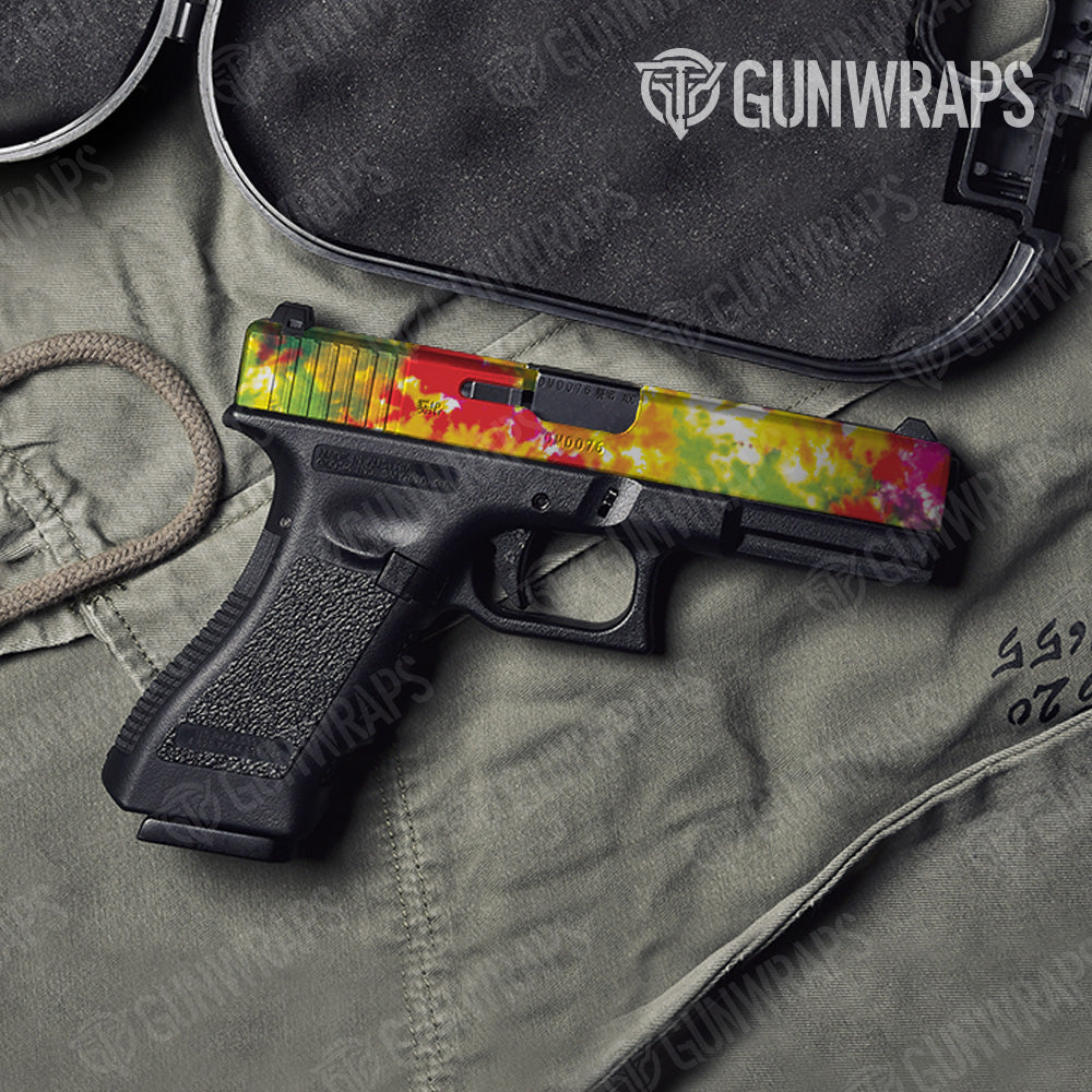 Tie Dye Flower Child Gun Skin Vinyl Wrap
