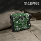 Bandana Green And White Gun Skin Vinyl Wrap