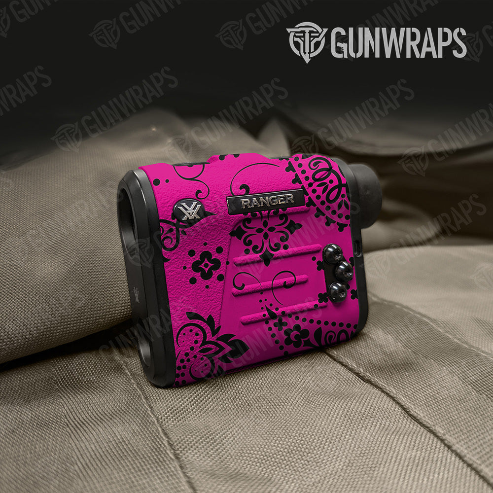 Bandana Magenta And Black Gun Skin Vinyl Wrap