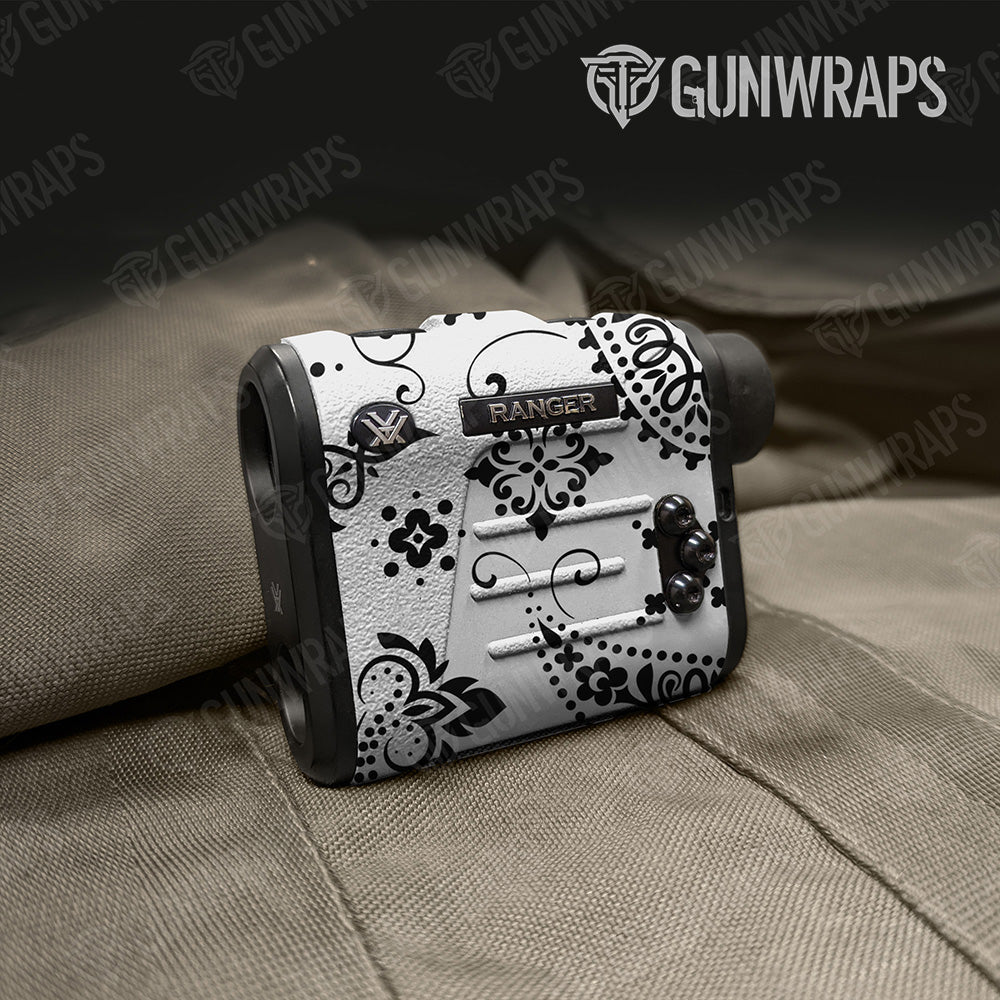 Bandana White And Black Gun Skin Vinyl Wrap