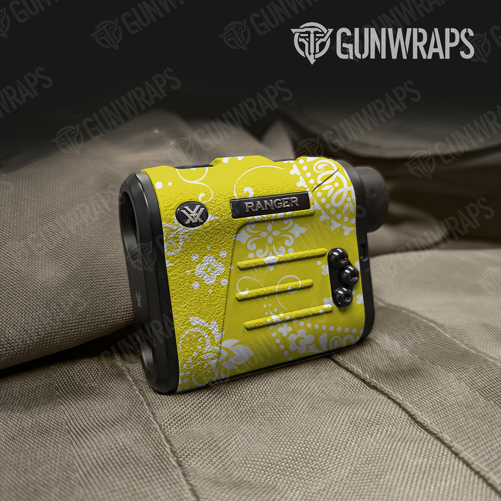 Bandana Yellow And White Gun Skin Vinyl Wrap