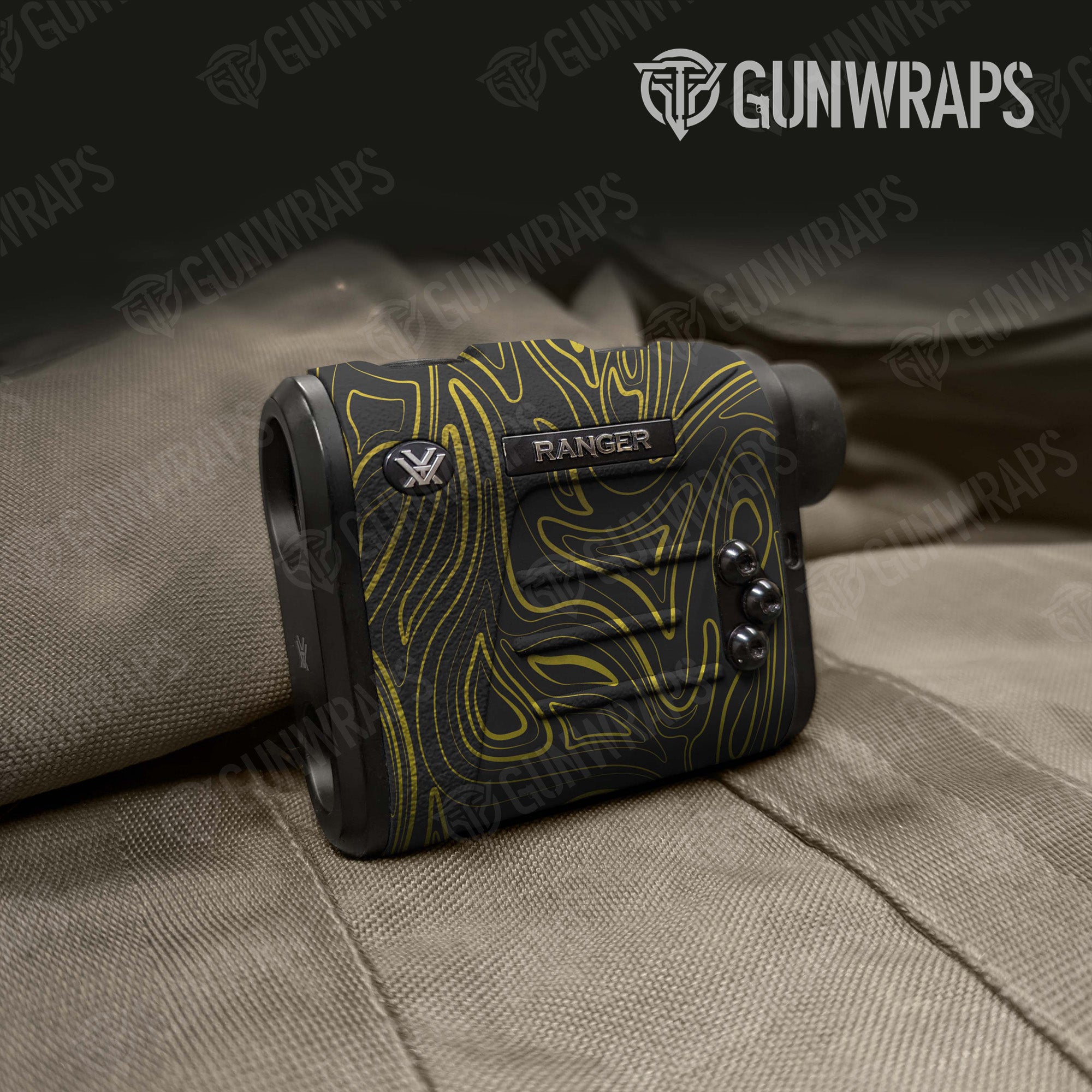 Damascus Yellow Gun Skin Vinyl Wrap