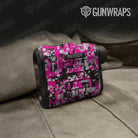 Digital Magenta Tiger Gun Skin Vinyl Wrap
