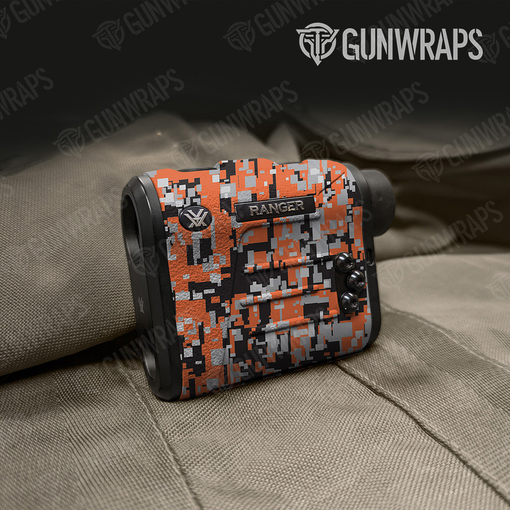 Digital Orange Tiger Gun Skin Vinyl Wrap