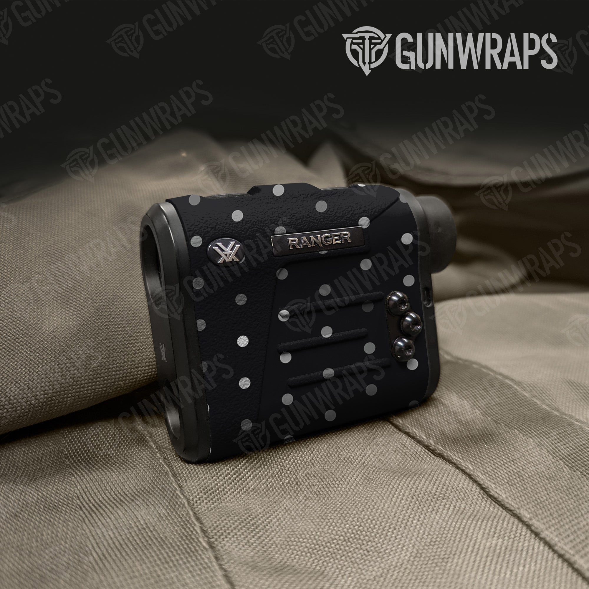 Dotted Grayscale Gun Skin Vinyl Wrap