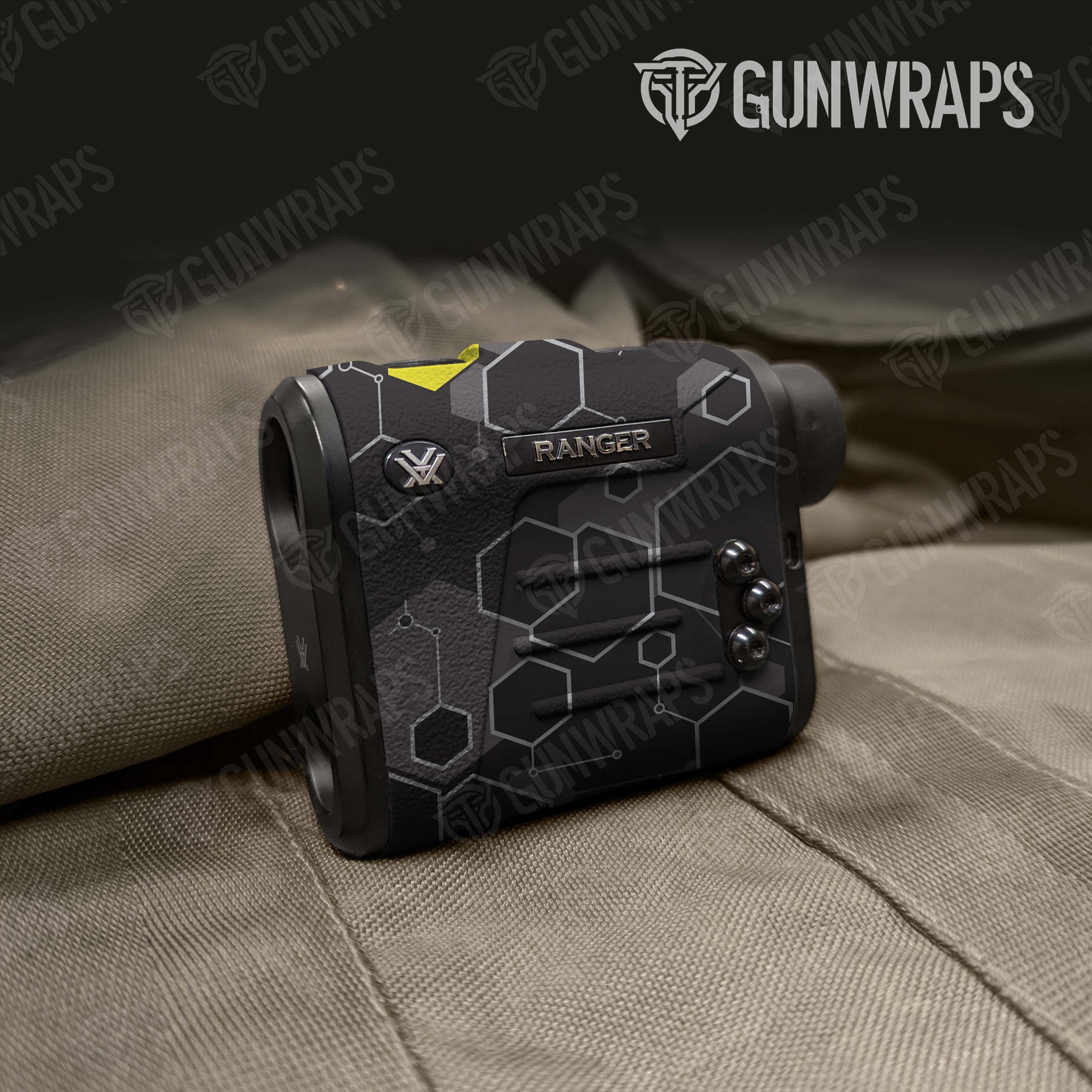 Hex DNA Yellow Gun Skin Vinyl Wrap