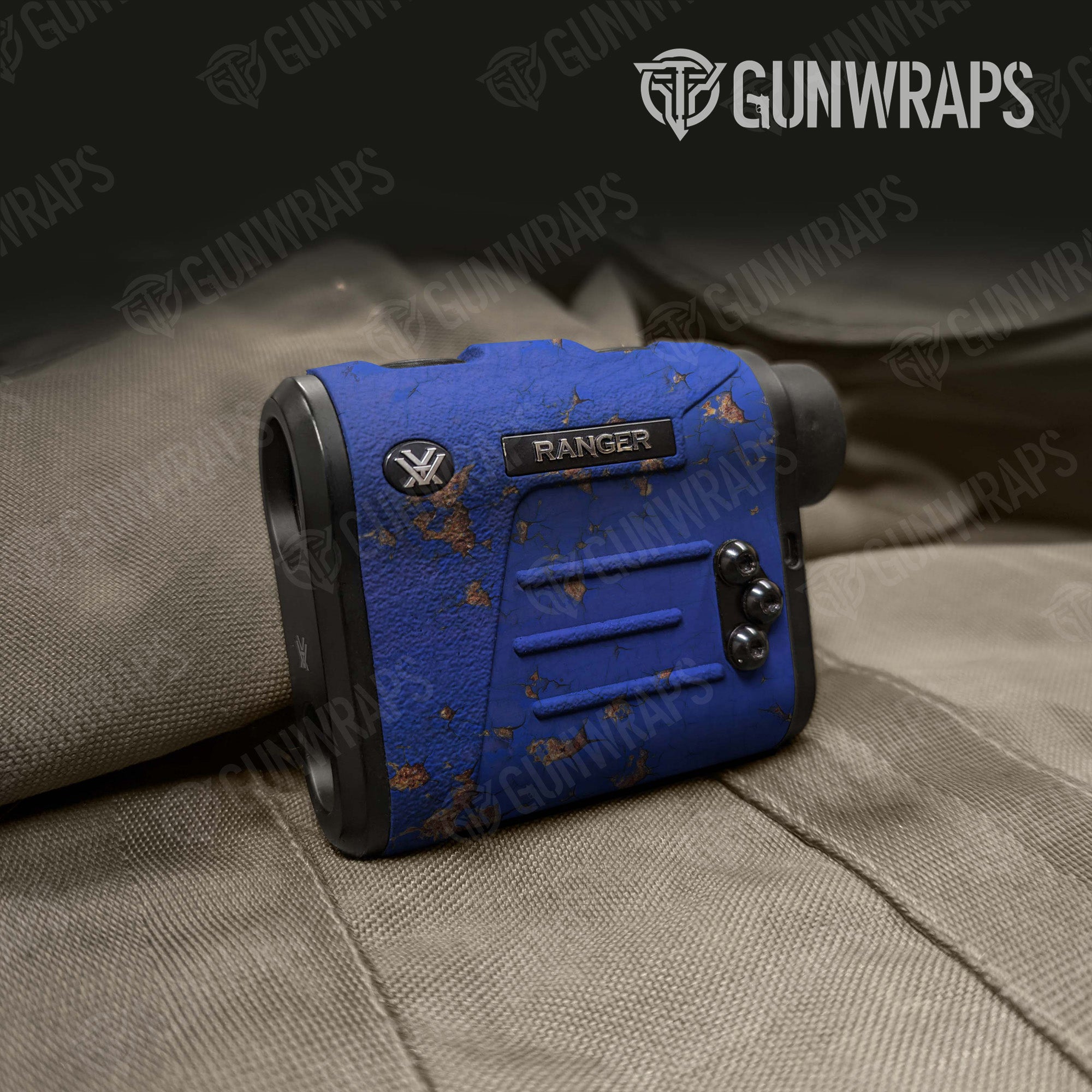 Rust 3D Royal Blue Gun Skin Vinyl Wrap