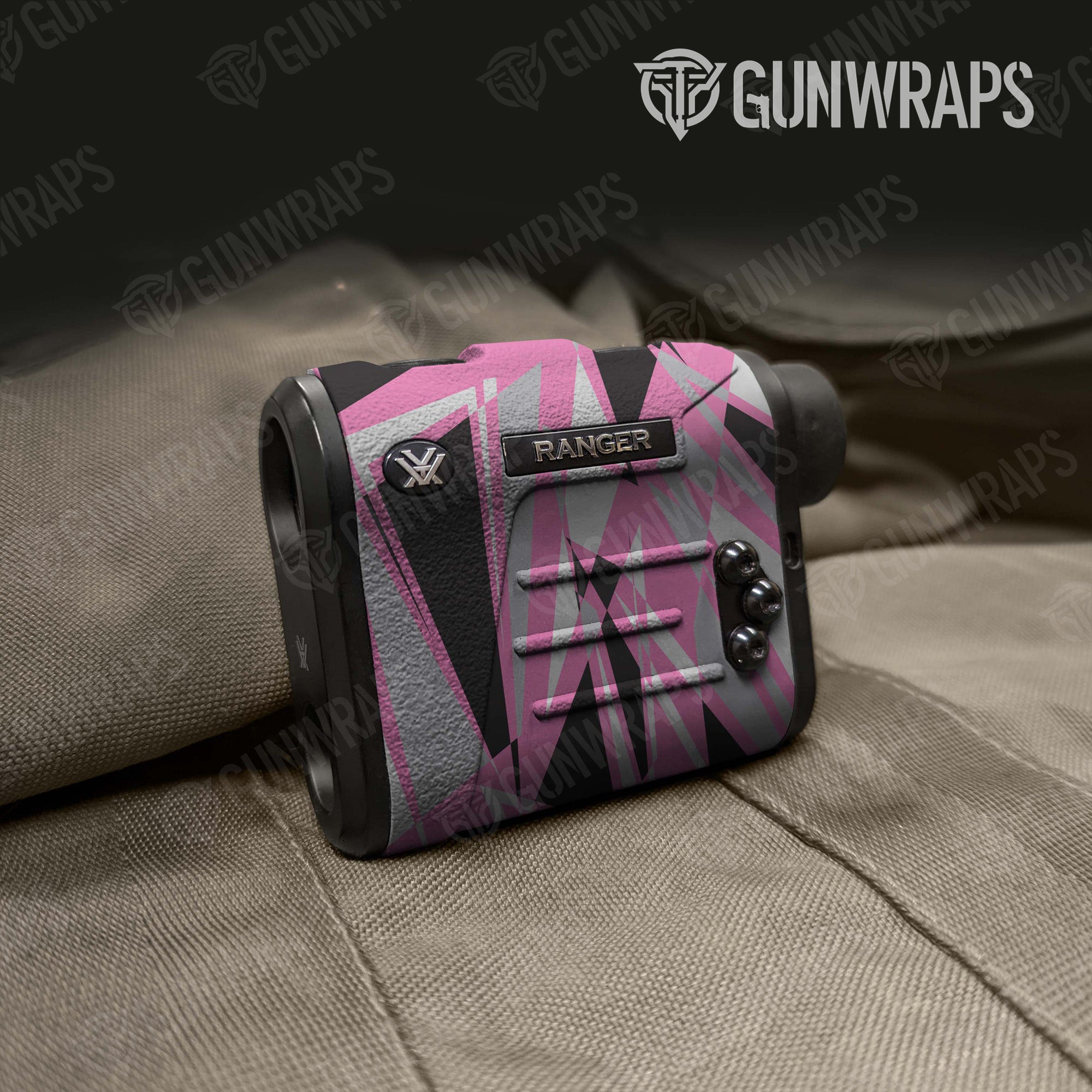 Sharp Pink Tiger Gun Skin Vinyl Wrap