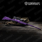Bandana Purple And Black Gun Skin Vinyl Wrap