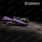 Bandana Purple And White Gun Skin Vinyl Wrap