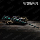 Circuit Board Tiffany Blue Gun Skin Vinyl Wrap