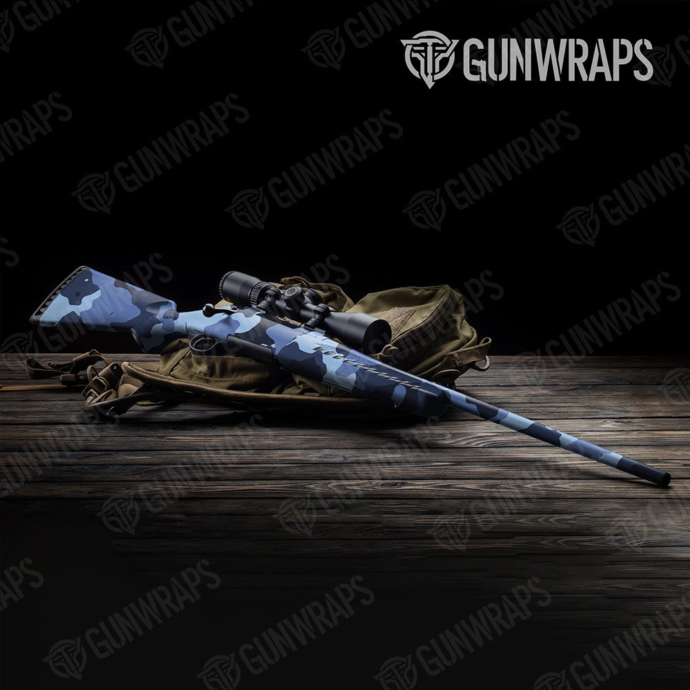 Cumulus Blue Urban Night Gun Skin Vinyl Wrap