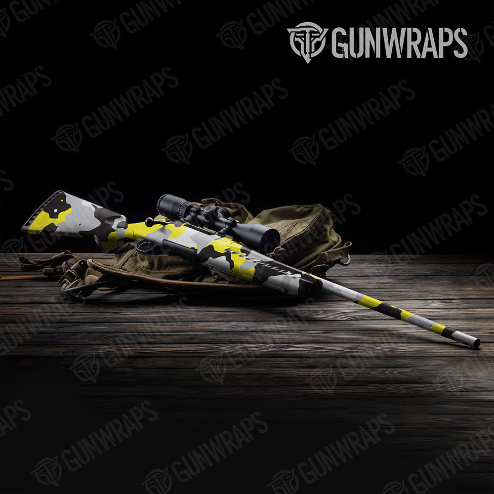 Cumulus Yellow Tiger Gun Skin Vinyl Wrap
