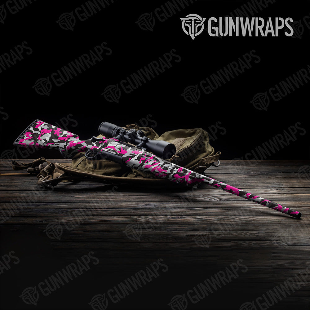 Erratic Magenta Tiger Gun Skin Vinyl Wrap