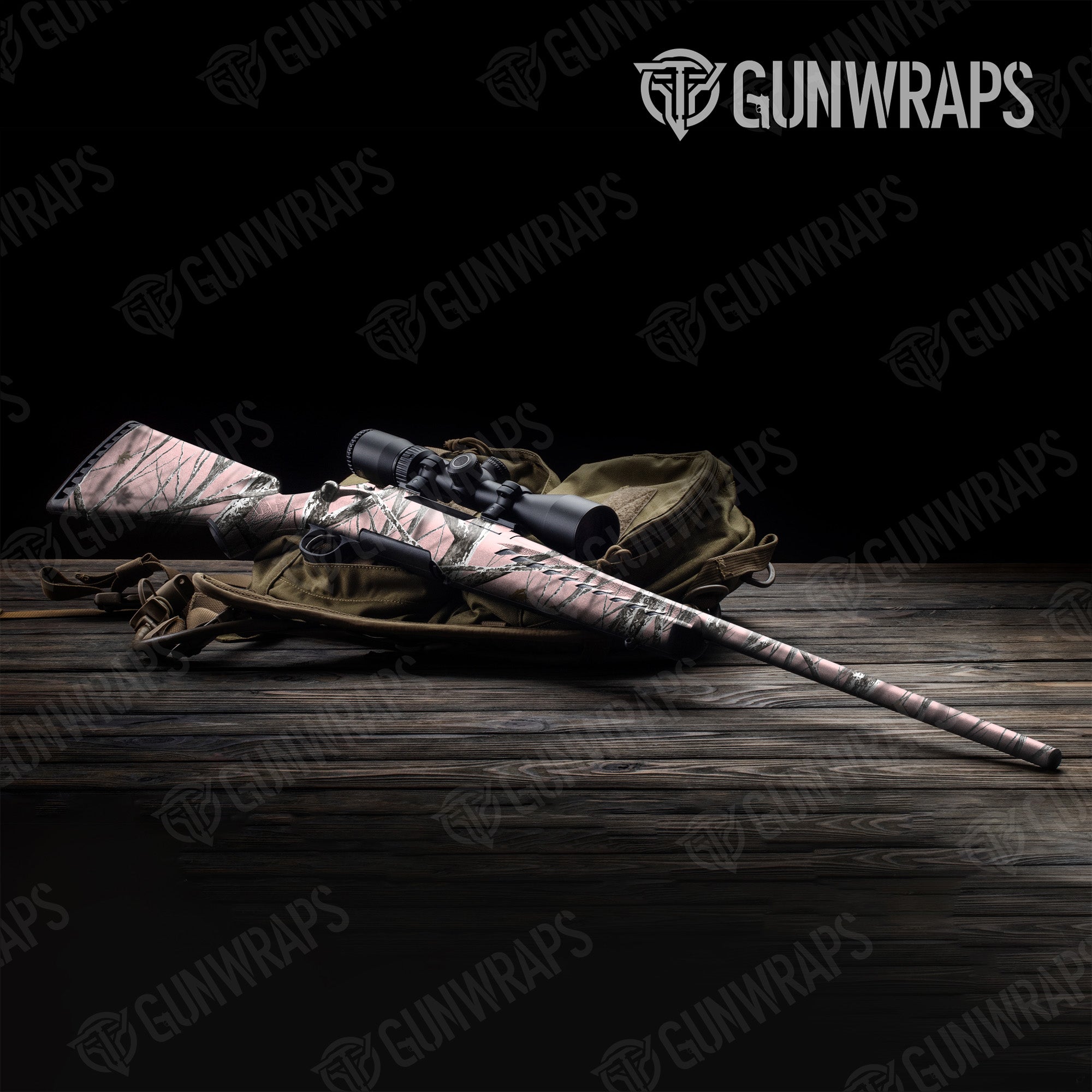 Nature Pink Snowstorm Gun Skin Vinyl Wrap