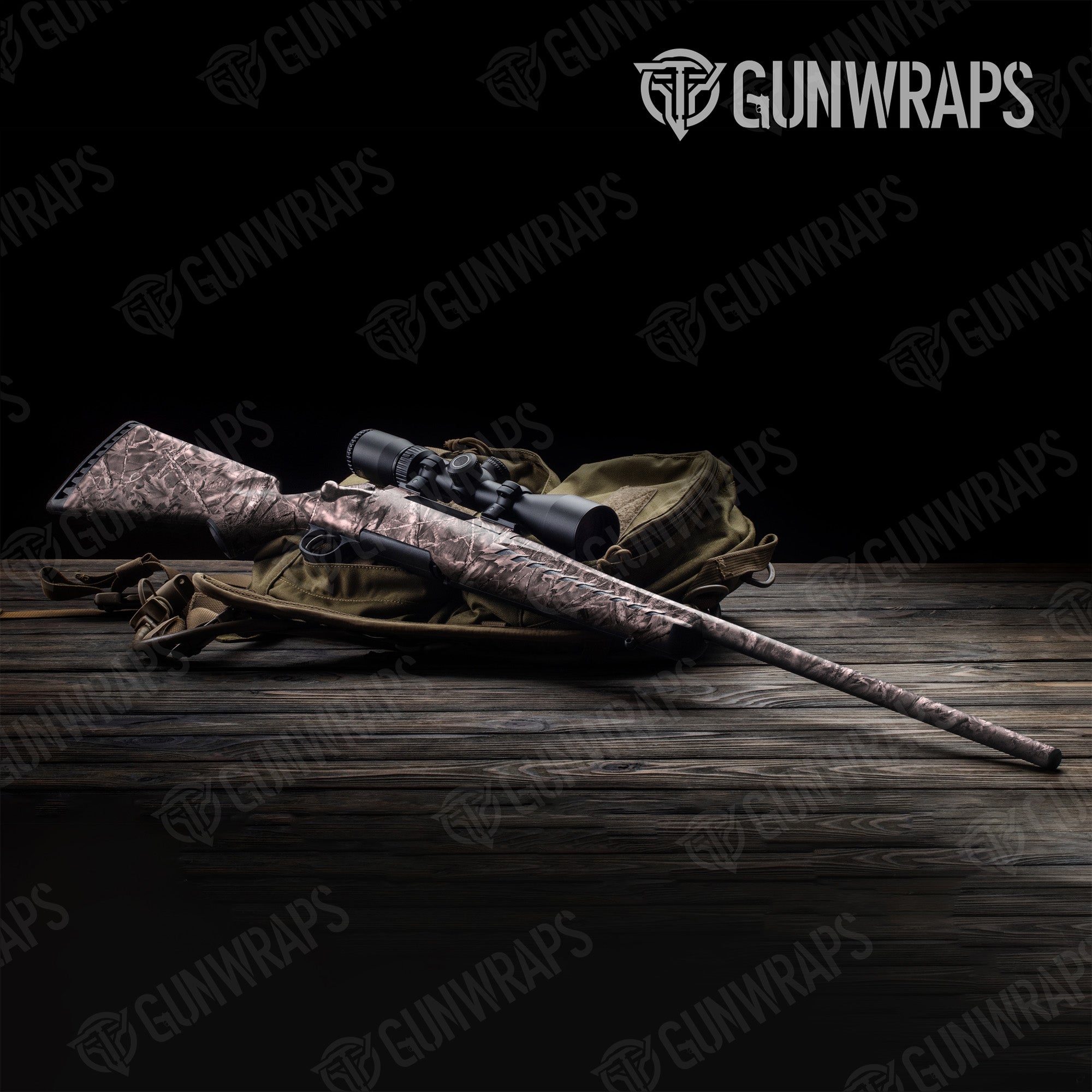Nature Vintage Woodland Gun Skin Vinyl Wrap