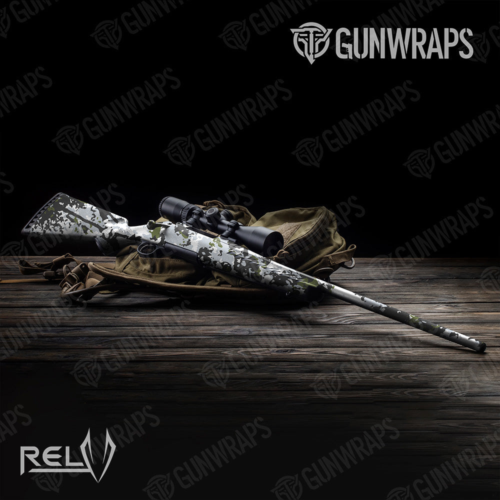 RELV Timber Wolf Gun Skin Vinyl Wrap