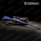 Rust 3D Royal Blue Gun Skin Vinyl Wrap