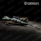 Sharp Green Tiger Gun Skin Vinyl Wrap