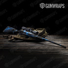 Stone Blue Lightning Marble Gun Skin Vinyl Wrap