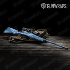 Vietnam Tiger Stripe Cool Blue Gun Skin Vinyl Wrap