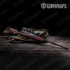 Vietnam Tiger Stripe Militant Red Gun Skin Vinyl Wrap
