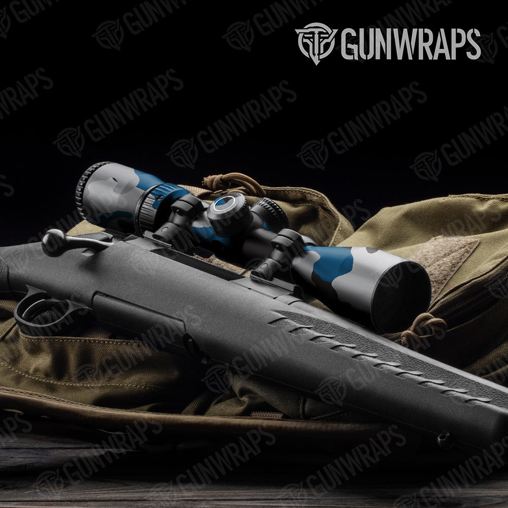 Cumulus Blue Tiger Gun Skin Vinyl Wrap