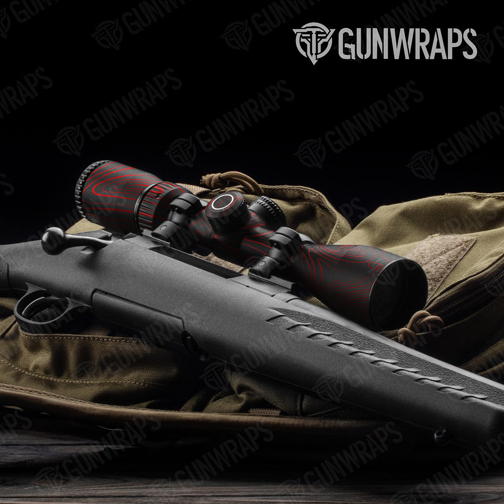 Damascus Red Gun Skin Vinyl Wrap