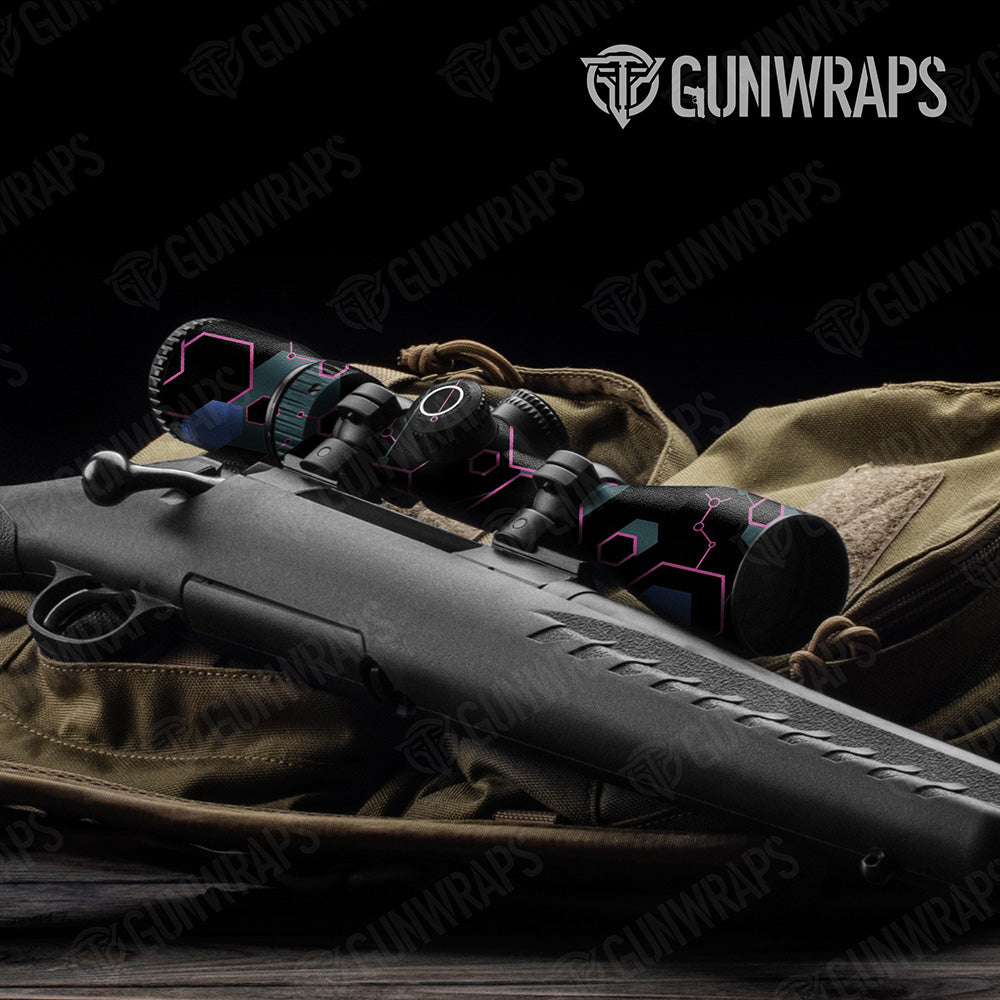 Hex DNA Magenta Frost Gun Skin Vinyl Wrap