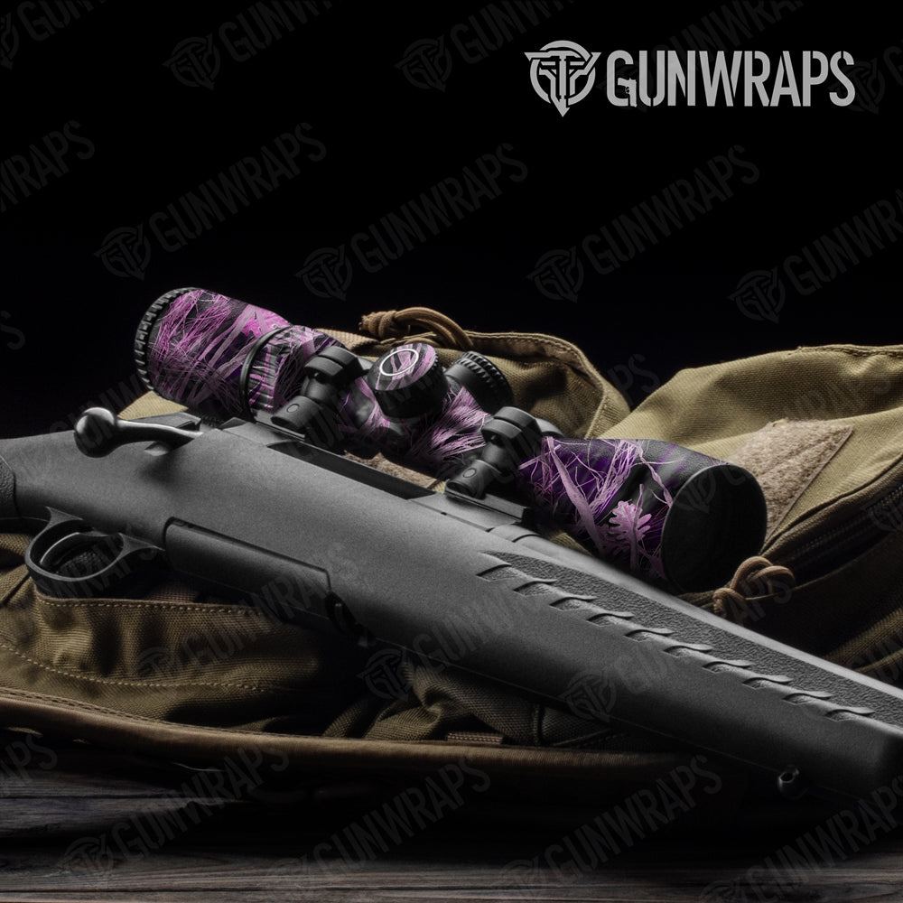 Nature Dry Grassland Pink Gun Skin Vinyl Wrap