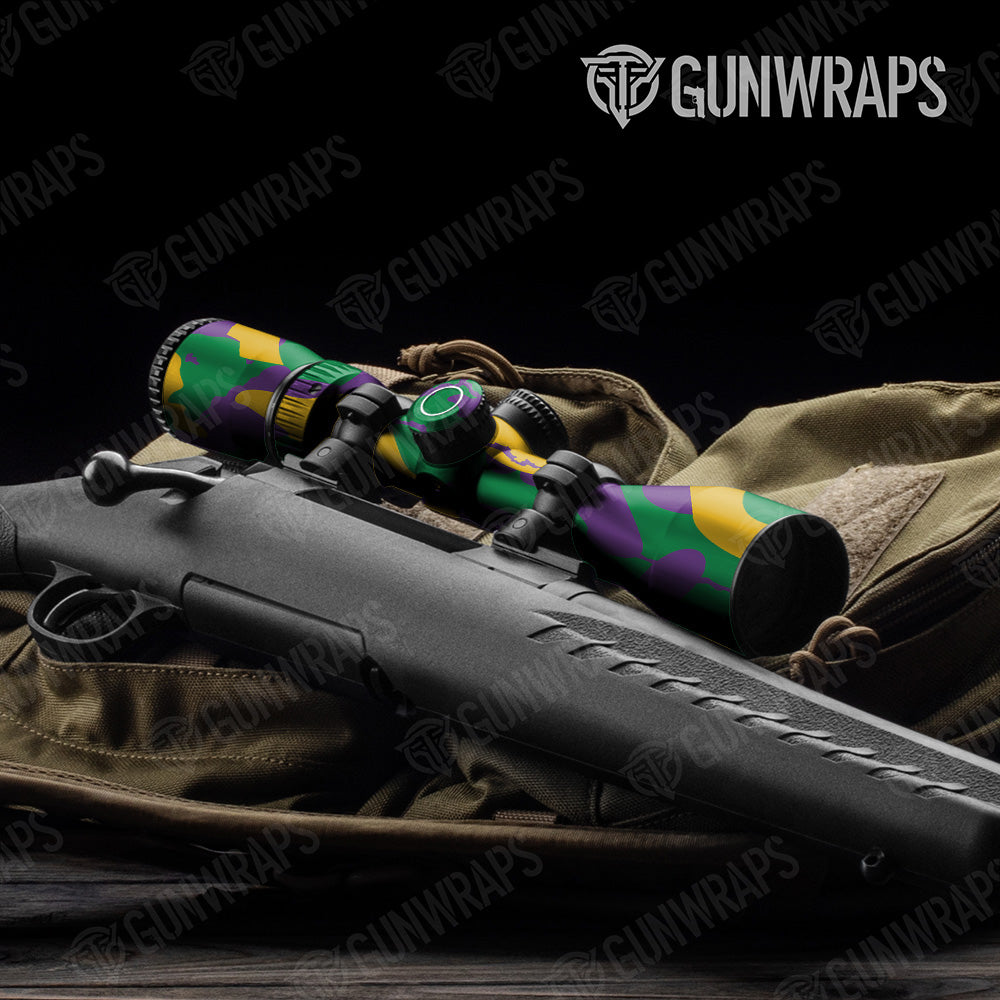 Ragged Mardi Gras Gun Skin Vinyl Wrap