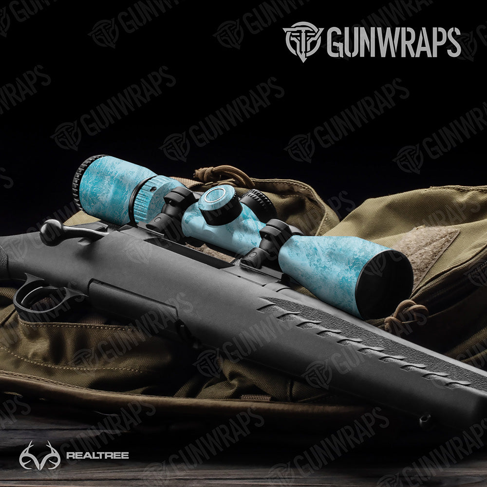 Realtree Aspect Sea Blue Gun Skin Vinyl Wrap