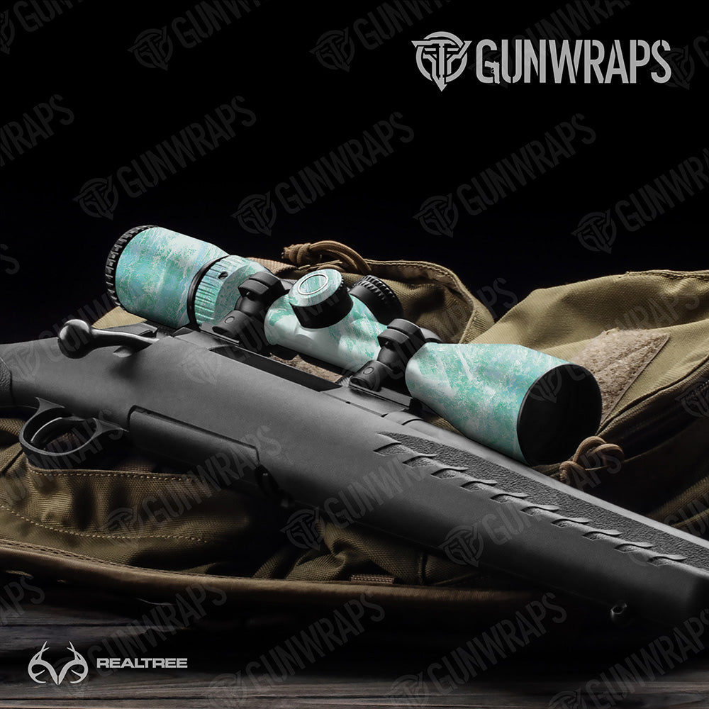 Realtree Aspect Teal Waters Gun Skin Vinyl Wrap