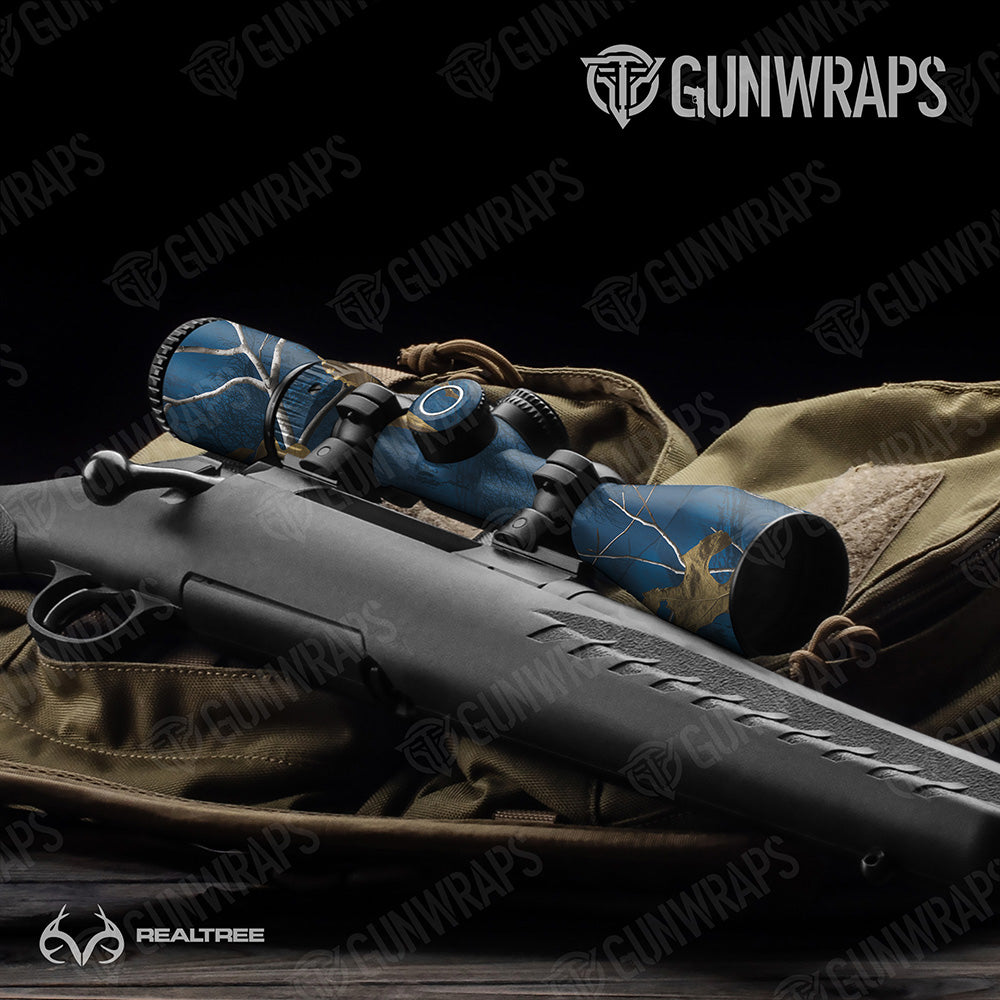 Realtree XTRA Colors Blue Gun Skin Vinyl Wrap