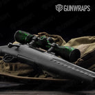 Skull Green Gun Skin Vinyl Wrap