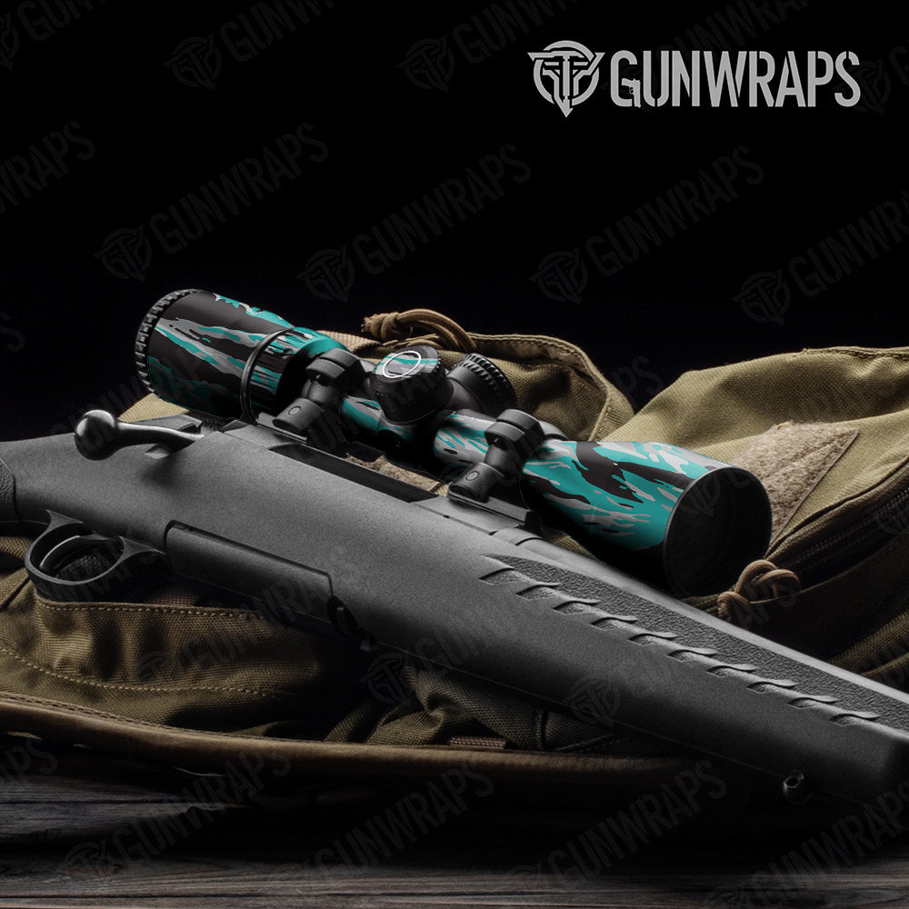 Vietnam Tiger Stripe Tiffany Blue Tiger Gun Skin Vinyl Wrap