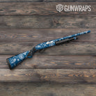 Bandana Blue And White Gun Skin Vinyl Wrap