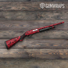 Bandana Red And Black Gun Skin Vinyl Wrap