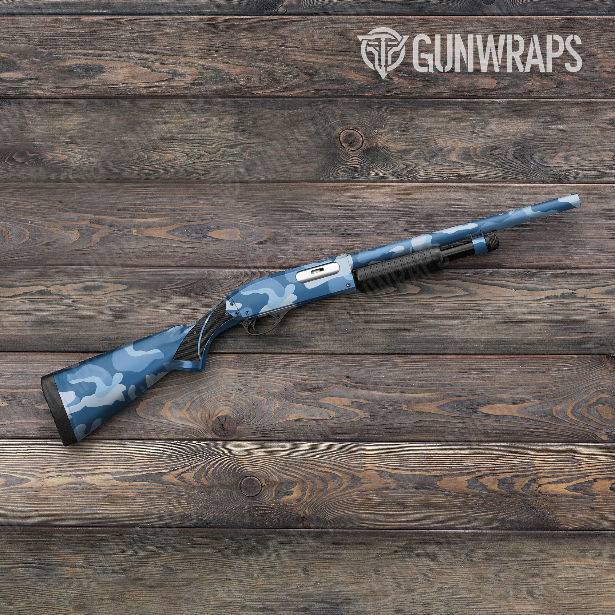 Classic Cool Blue Gun Skin Vinyl Wrap