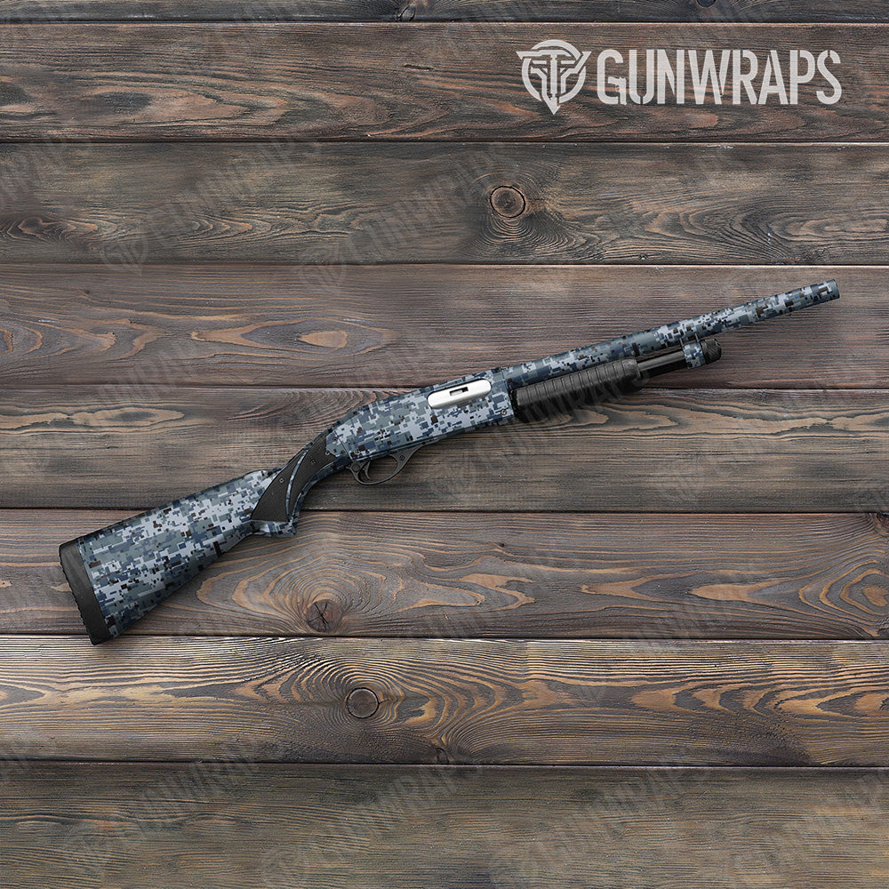 Digital Navy Gun Skin Vinyl Wrap