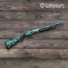 Digital Tiffany Blue Tiger Gun Skin Vinyl Wrap