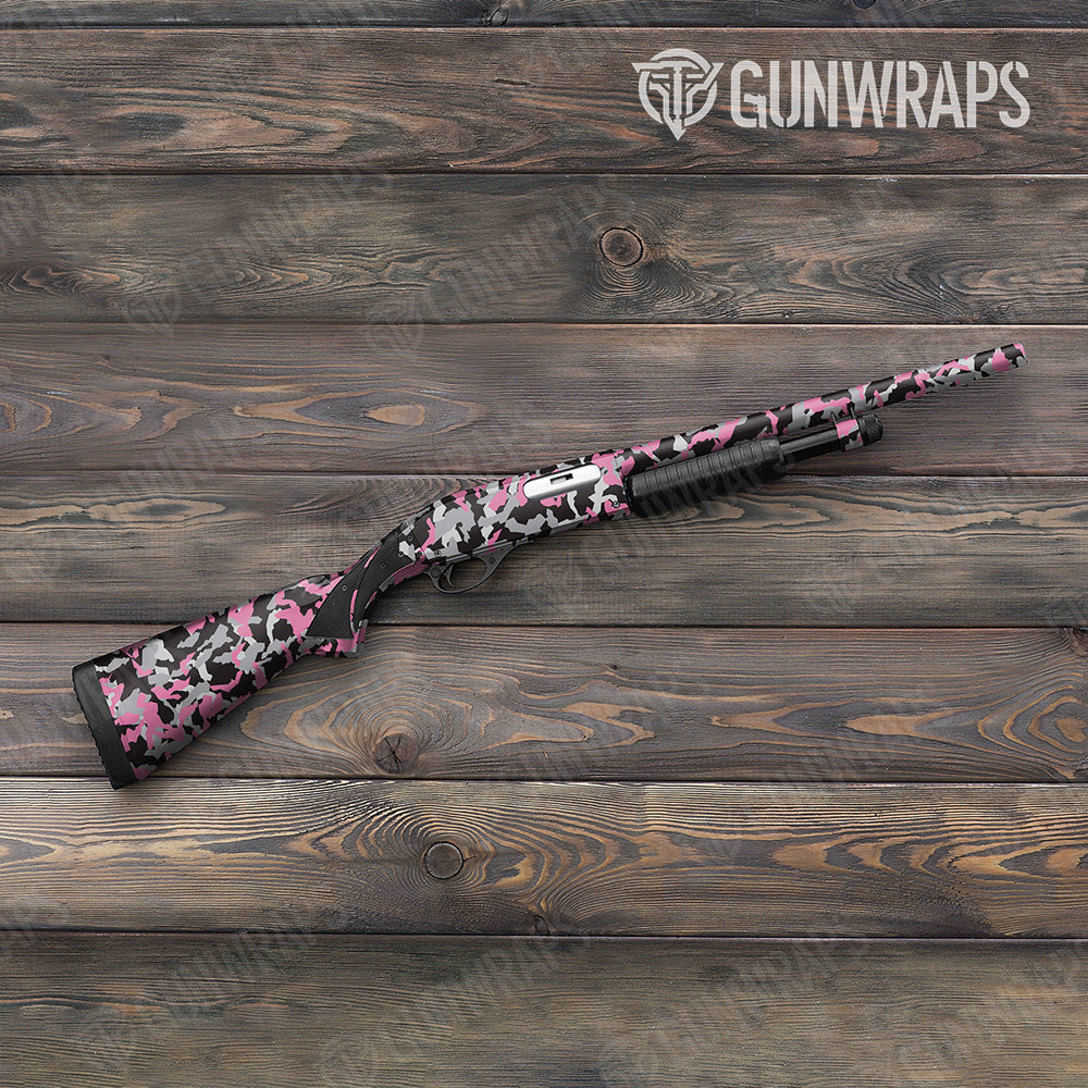 Erratic Pink Tiger Gun Skin Vinyl Wrap