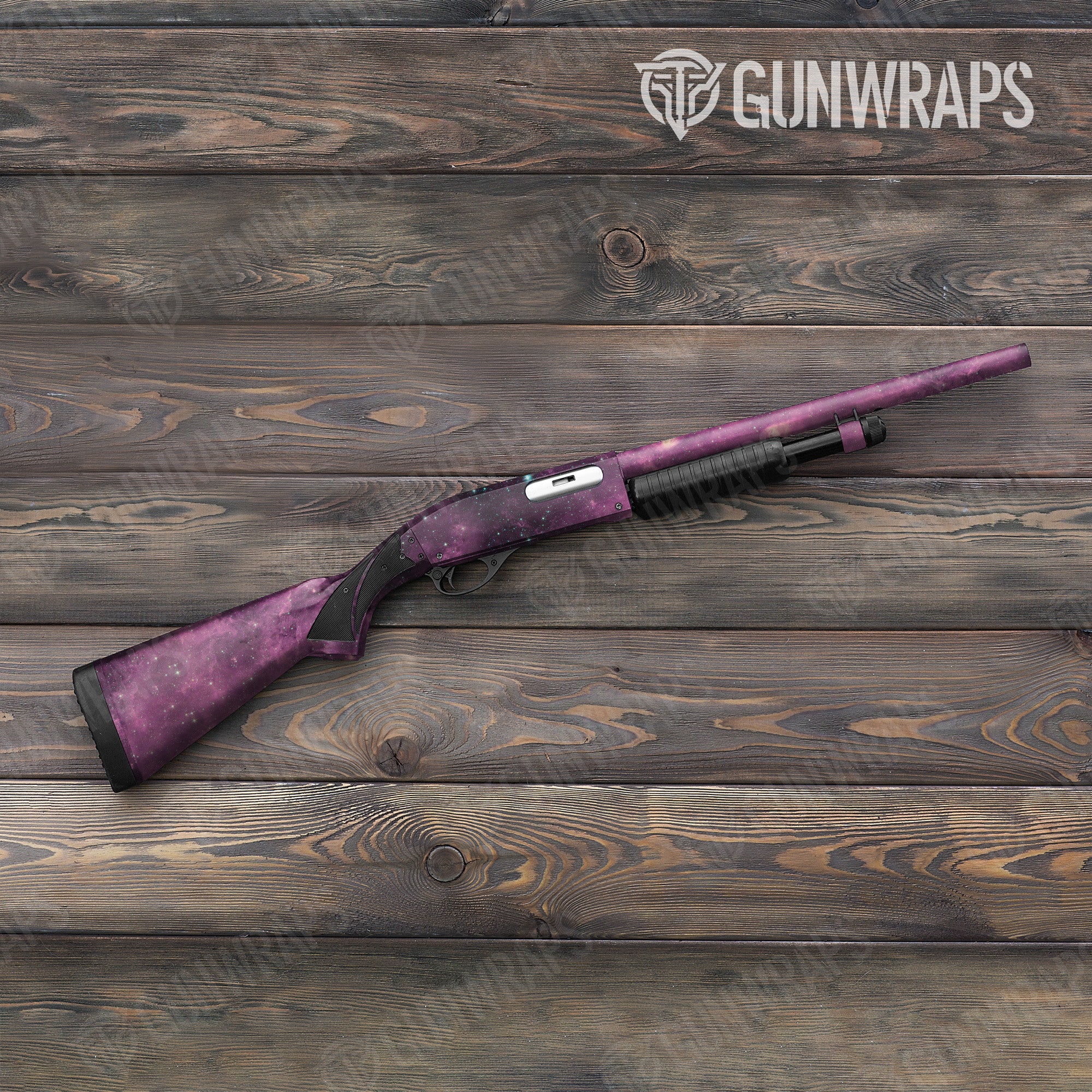 Galaxy Purple Nebula Gun Skin Vinyl Wrap