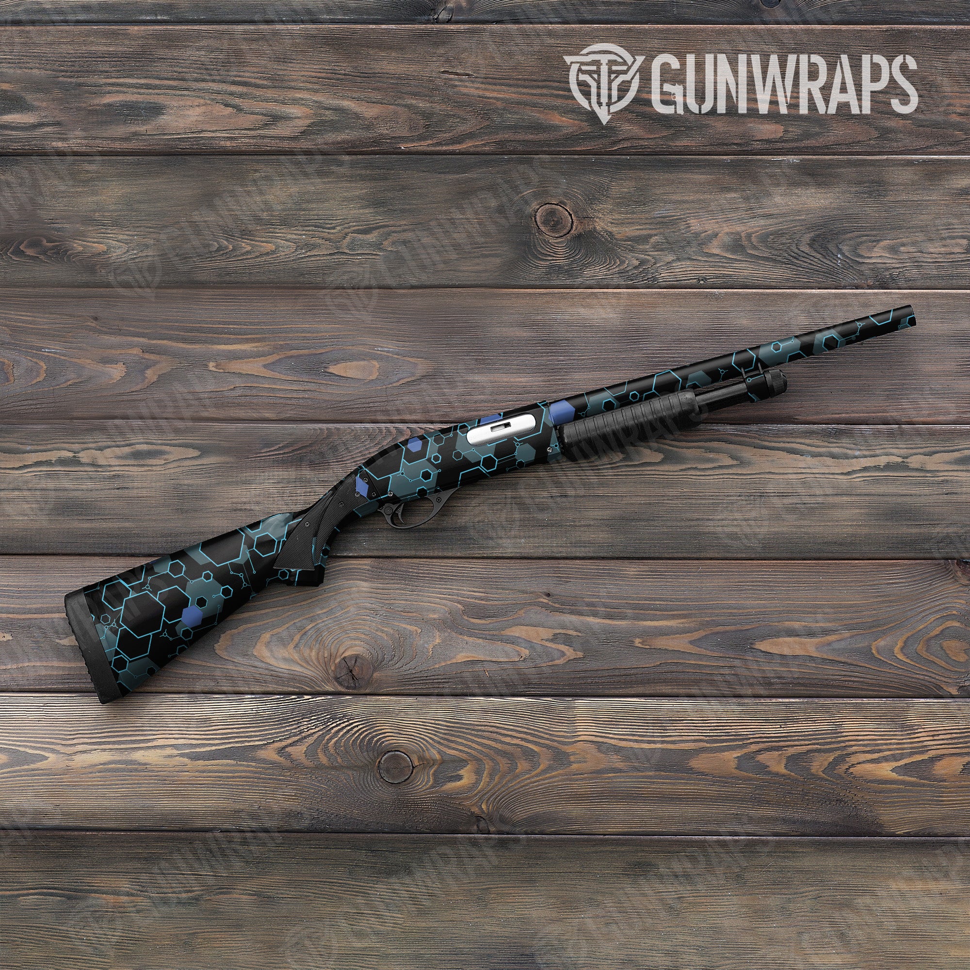 Hex DNA Midnight Frost Gun Skin Vinyl Wrap