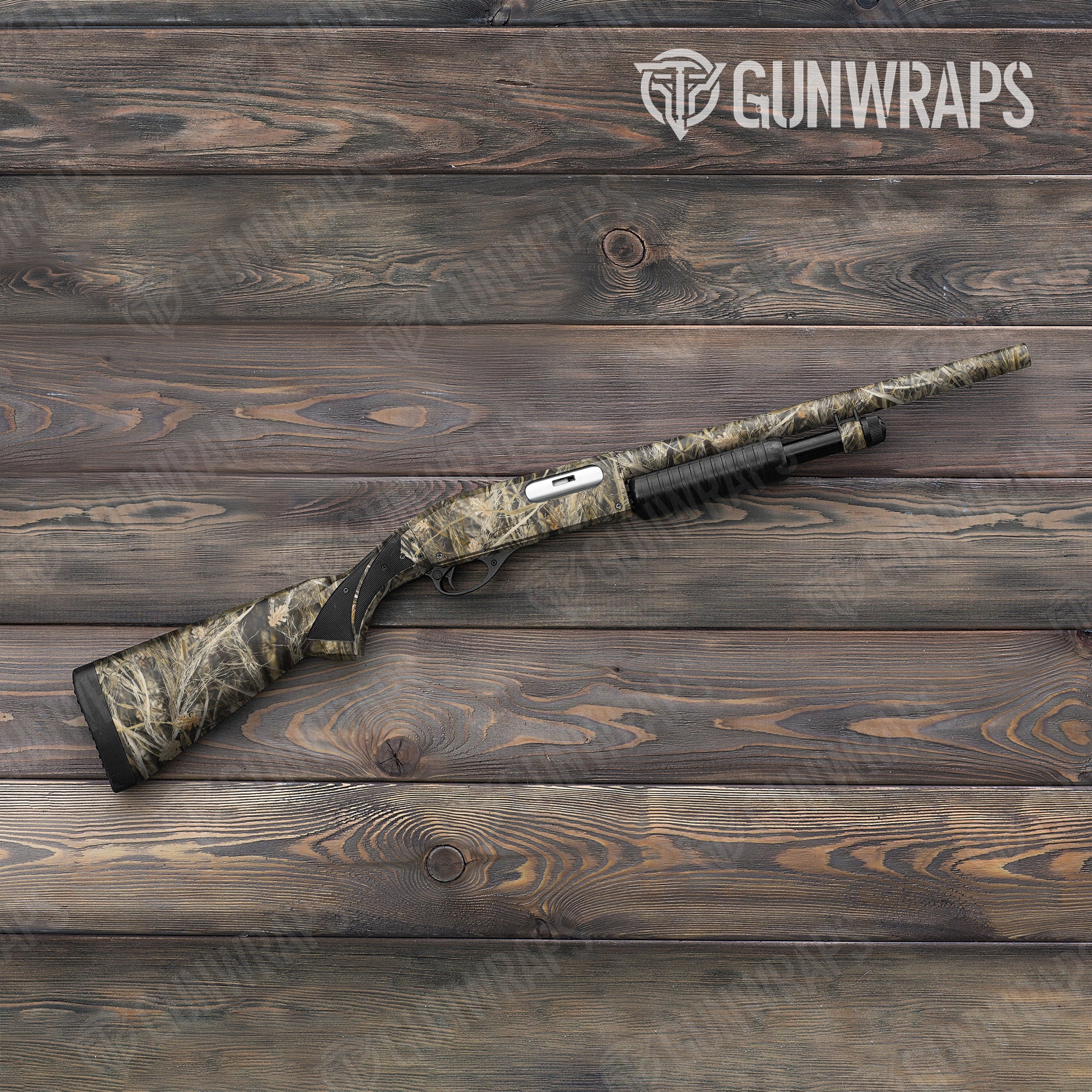 Nature Dry Grassland Gun Skin Vinyl Wrap