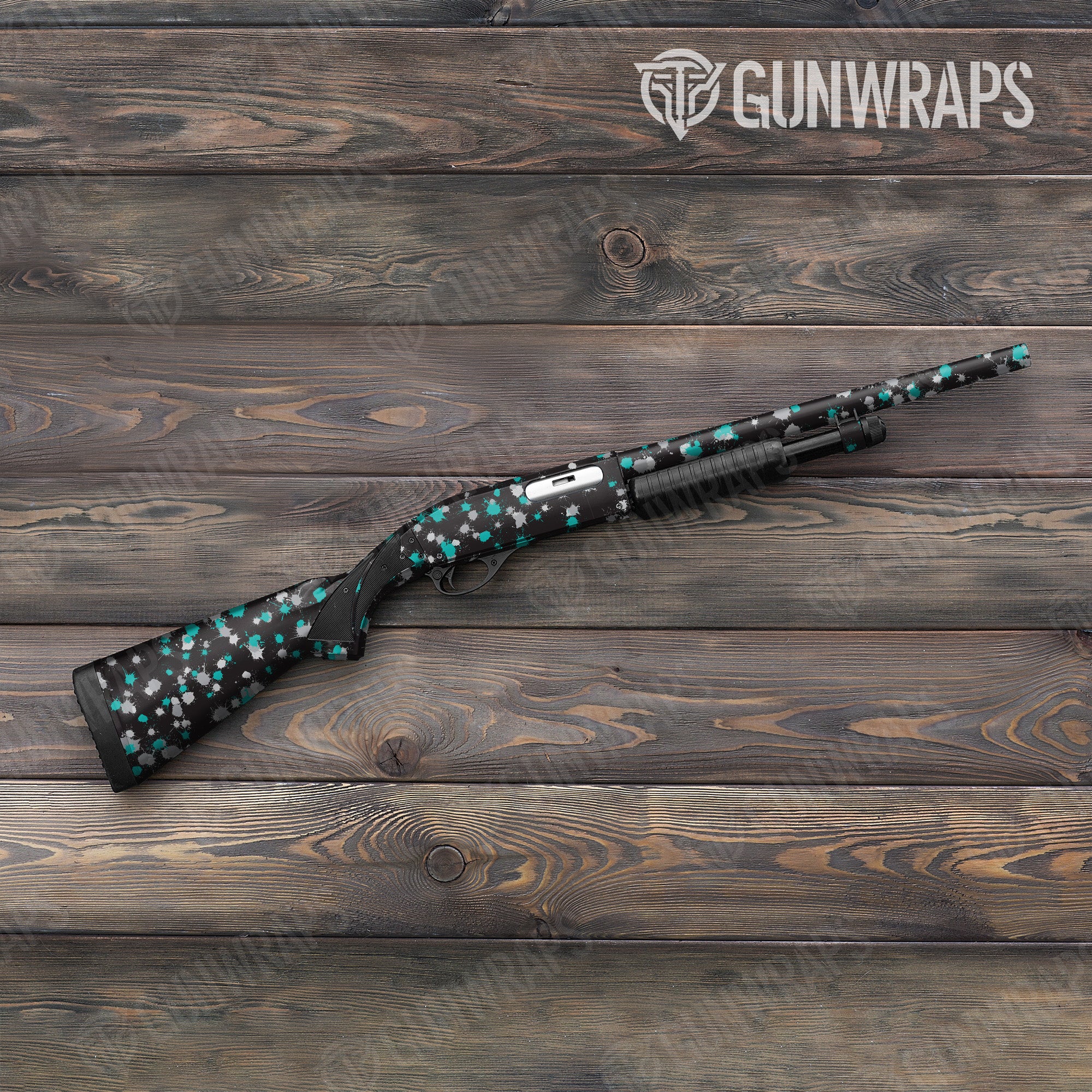 Paintball Tiffany Blue Tiger Gun Skin Vinyl Wrap